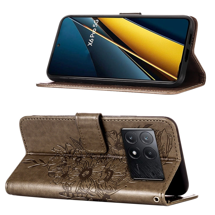 Embossed Butterfly Leather Phone Case, For Xiaomi Redmi K70E, For Xiaomi Poco X6 Pro, For Xiaomi 14 Ultra 5G Global, For Xiaomi 14 Pro 5G Global, For Xiaomi 14 5G Global, For Xiaomi Redmi Note 13 5G Global