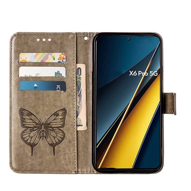 Embossed Butterfly Leather Phone Case, For Xiaomi Redmi K70E, For Xiaomi Poco X6 Pro, For Xiaomi 14 Ultra 5G Global, For Xiaomi 14 Pro 5G Global, For Xiaomi 14 5G Global, For Xiaomi Redmi Note 13 5G Global