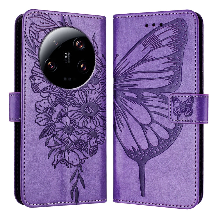Embossed Butterfly Leather Phone Case, For Xiaomi Poco F5/Redmi Note 12 Turbo 5G, For Xiaomi Poco F5 Pro/Redmi K60/K60 Pro, For Xiaomi Poco C51 / Poco C50 4G, For Xiaomi 13 Ultra, For Xiaomi Civi 3 5G, For Xiaomi Poco X4 NFC
