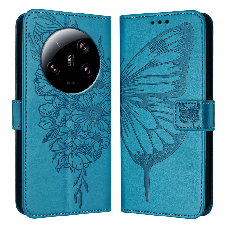 Embossed Butterfly Leather Phone Case, For Xiaomi Poco F5/Redmi Note 12 Turbo 5G, For Xiaomi Poco F5 Pro/Redmi K60/K60 Pro, For Xiaomi Poco C51 / Poco C50 4G, For Xiaomi 13 Ultra, For Xiaomi Civi 3 5G, For Xiaomi Poco X4 NFC