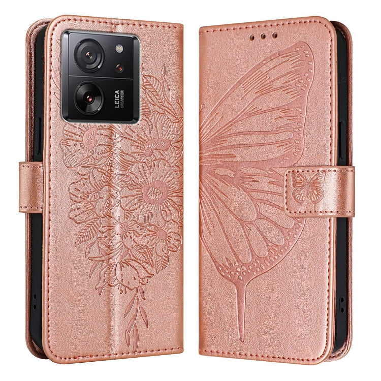 Embossed Butterfly Leather Phone Case, For Xiaomi Redmi 13C, For Xiaomi Redmi Note 13 Pro+ 5G, For Xiaomi Redmi Note 13 Pro 5G Global, For Xiaomi Poco M6 Pro 5G / Redmi 12 4G/5G, For Xiaomi Redmi K70 / K70 Pro, For Xiaomi 13T / 13T Pro Global