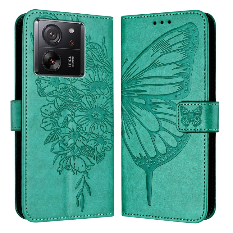 Embossed Butterfly Leather Phone Case, For Xiaomi Redmi 13C, For Xiaomi Redmi Note 13 Pro+ 5G, For Xiaomi Redmi Note 13 Pro 5G Global, For Xiaomi Poco M6 Pro 5G / Redmi 12 4G/5G, For Xiaomi Redmi K70 / K70 Pro, For Xiaomi 13T / 13T Pro Global