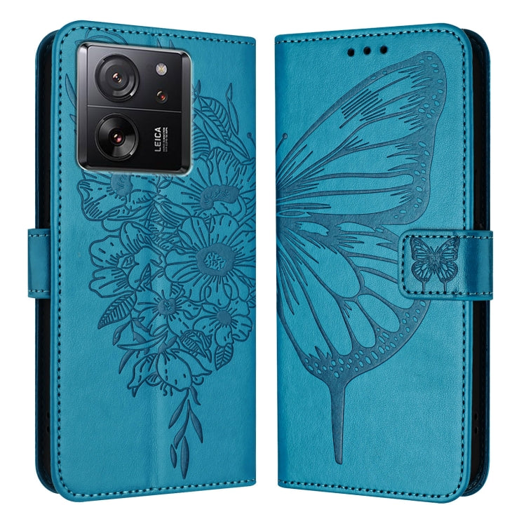 Embossed Butterfly Leather Phone Case, For Xiaomi Redmi 13C, For Xiaomi Redmi Note 13 Pro+ 5G, For Xiaomi Redmi Note 13 Pro 5G Global, For Xiaomi Poco M6 Pro 5G / Redmi 12 4G/5G, For Xiaomi Redmi K70 / K70 Pro, For Xiaomi 13T / 13T Pro Global