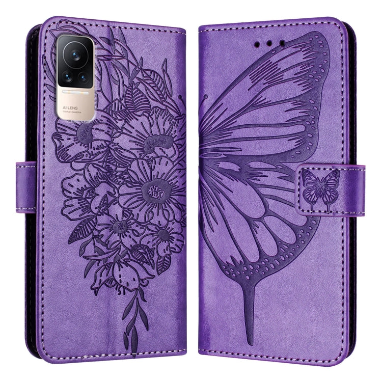 Embossed Butterfly Leather Phone Case, For Xiaomi Redmi Note 11 Pro+ 5G EU, For Xiaomi Civi 1S, For Xiaomi Poco X3 GT, For Xiaomi Mi 11 Ultra, For Xiaomi Mi 10T Lite 5G, For Xiaomi Redmi 8 / 8A