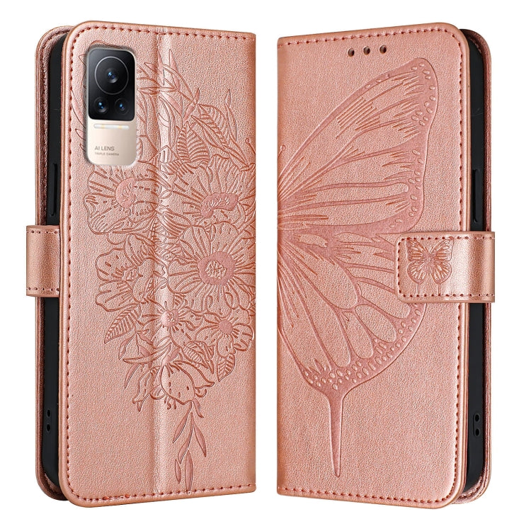 Embossed Butterfly Leather Phone Case, For Xiaomi Redmi Note 11 Pro+ 5G EU, For Xiaomi Civi 1S, For Xiaomi Poco X3 GT, For Xiaomi Mi 11 Ultra, For Xiaomi Mi 10T Lite 5G, For Xiaomi Redmi 8 / 8A