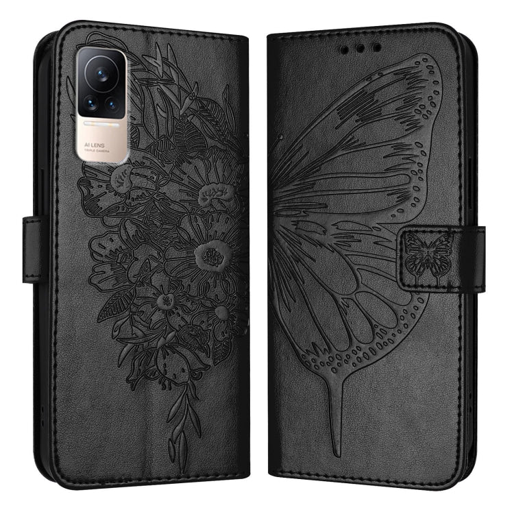 Embossed Butterfly Leather Phone Case, For Xiaomi Redmi Note 11 Pro+ 5G EU, For Xiaomi Civi 1S, For Xiaomi Poco X3 GT, For Xiaomi Mi 11 Ultra, For Xiaomi Mi 10T Lite 5G, For Xiaomi Redmi 8 / 8A