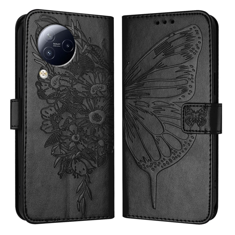 Embossed Butterfly Leather Phone Case, For Xiaomi Poco F5/Redmi Note 12 Turbo 5G, For Xiaomi Poco F5 Pro/Redmi K60/K60 Pro, For Xiaomi Poco C51 / Poco C50 4G, For Xiaomi 13 Ultra, For Xiaomi Civi 3 5G, For Xiaomi Poco X4 NFC