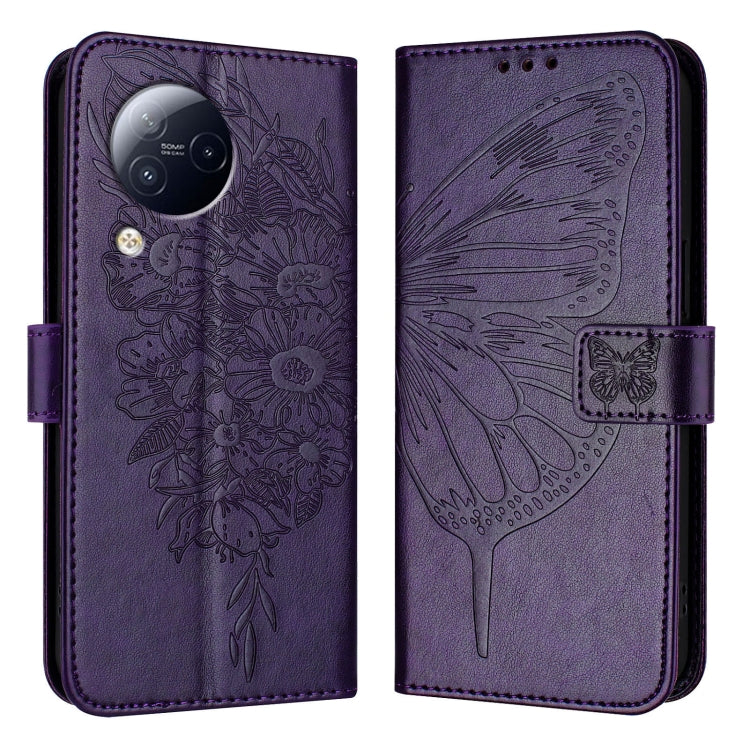 Embossed Butterfly Leather Phone Case, For Xiaomi Poco F5/Redmi Note 12 Turbo 5G, For Xiaomi Poco F5 Pro/Redmi K60/K60 Pro, For Xiaomi Poco C51 / Poco C50 4G, For Xiaomi 13 Ultra, For Xiaomi Civi 3 5G, For Xiaomi Poco X4 NFC