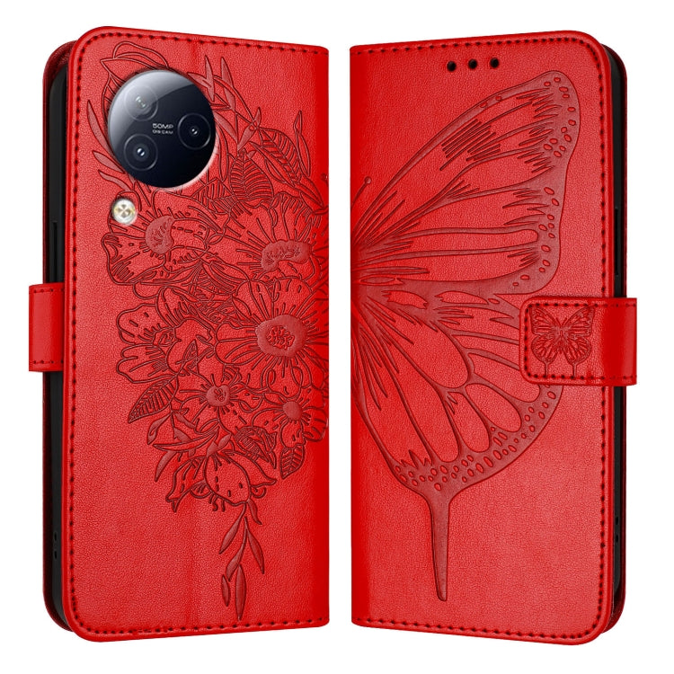 Embossed Butterfly Leather Phone Case, For Xiaomi Poco F5/Redmi Note 12 Turbo 5G, For Xiaomi Poco F5 Pro/Redmi K60/K60 Pro, For Xiaomi Poco C51 / Poco C50 4G, For Xiaomi 13 Ultra, For Xiaomi Civi 3 5G, For Xiaomi Poco X4 NFC