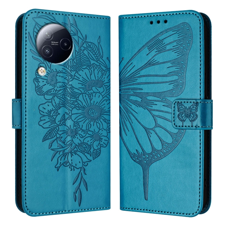 Embossed Butterfly Leather Phone Case, For Xiaomi Poco F5/Redmi Note 12 Turbo 5G, For Xiaomi Poco F5 Pro/Redmi K60/K60 Pro, For Xiaomi Poco C51 / Poco C50 4G, For Xiaomi 13 Ultra, For Xiaomi Civi 3 5G, For Xiaomi Poco X4 NFC