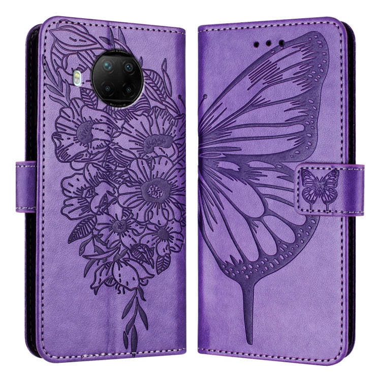 Embossed Butterfly Leather Phone Case, For Xiaomi Redmi Note 11 Pro+ 5G EU, For Xiaomi Civi 1S, For Xiaomi Poco X3 GT, For Xiaomi Mi 11 Ultra, For Xiaomi Mi 10T Lite 5G, For Xiaomi Redmi 8 / 8A