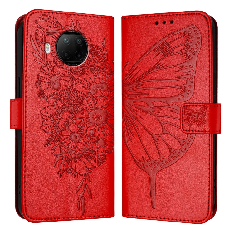 Embossed Butterfly Leather Phone Case, For Xiaomi Redmi Note 11 Pro+ 5G EU, For Xiaomi Civi 1S, For Xiaomi Poco X3 GT, For Xiaomi Mi 11 Ultra, For Xiaomi Mi 10T Lite 5G, For Xiaomi Redmi 8 / 8A