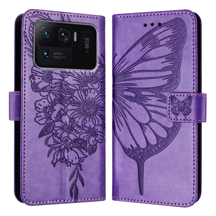 Embossed Butterfly Leather Phone Case, For Xiaomi Redmi Note 11 Pro+ 5G EU, For Xiaomi Civi 1S, For Xiaomi Poco X3 GT, For Xiaomi Mi 11 Ultra, For Xiaomi Mi 10T Lite 5G, For Xiaomi Redmi 8 / 8A