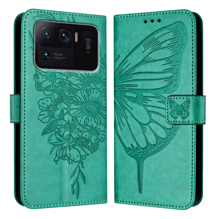 Embossed Butterfly Leather Phone Case, For Xiaomi Redmi Note 11 Pro+ 5G EU, For Xiaomi Civi 1S, For Xiaomi Poco X3 GT, For Xiaomi Mi 11 Ultra, For Xiaomi Mi 10T Lite 5G, For Xiaomi Redmi 8 / 8A