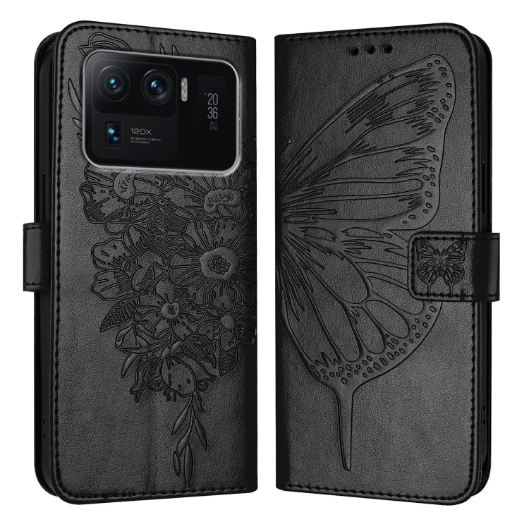 Embossed Butterfly Leather Phone Case, For Xiaomi Redmi Note 11 Pro+ 5G EU, For Xiaomi Civi 1S, For Xiaomi Poco X3 GT, For Xiaomi Mi 11 Ultra, For Xiaomi Mi 10T Lite 5G, For Xiaomi Redmi 8 / 8A