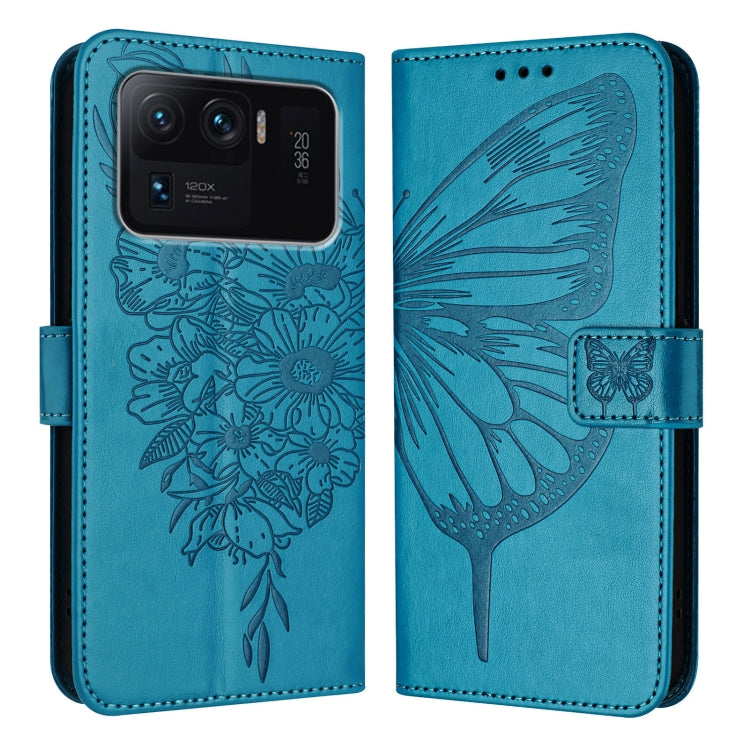Embossed Butterfly Leather Phone Case, For Xiaomi Redmi Note 11 Pro+ 5G EU, For Xiaomi Civi 1S, For Xiaomi Poco X3 GT, For Xiaomi Mi 11 Ultra, For Xiaomi Mi 10T Lite 5G, For Xiaomi Redmi 8 / 8A