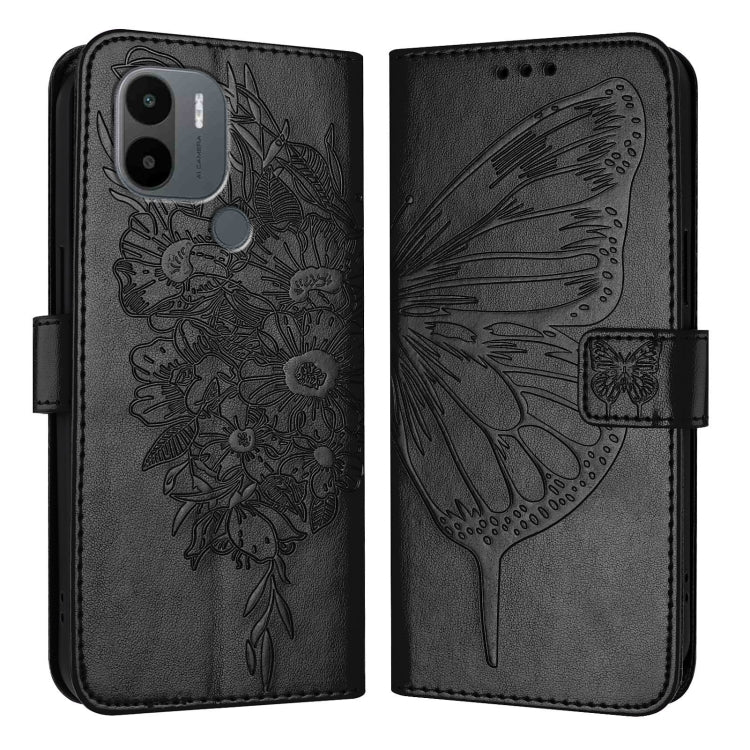 Embossed Butterfly Leather Phone Case, For Xiaomi Poco F5/Redmi Note 12 Turbo 5G, For Xiaomi Poco F5 Pro/Redmi K60/K60 Pro, For Xiaomi Poco C51 / Poco C50 4G, For Xiaomi 13 Ultra, For Xiaomi Civi 3 5G, For Xiaomi Poco X4 NFC