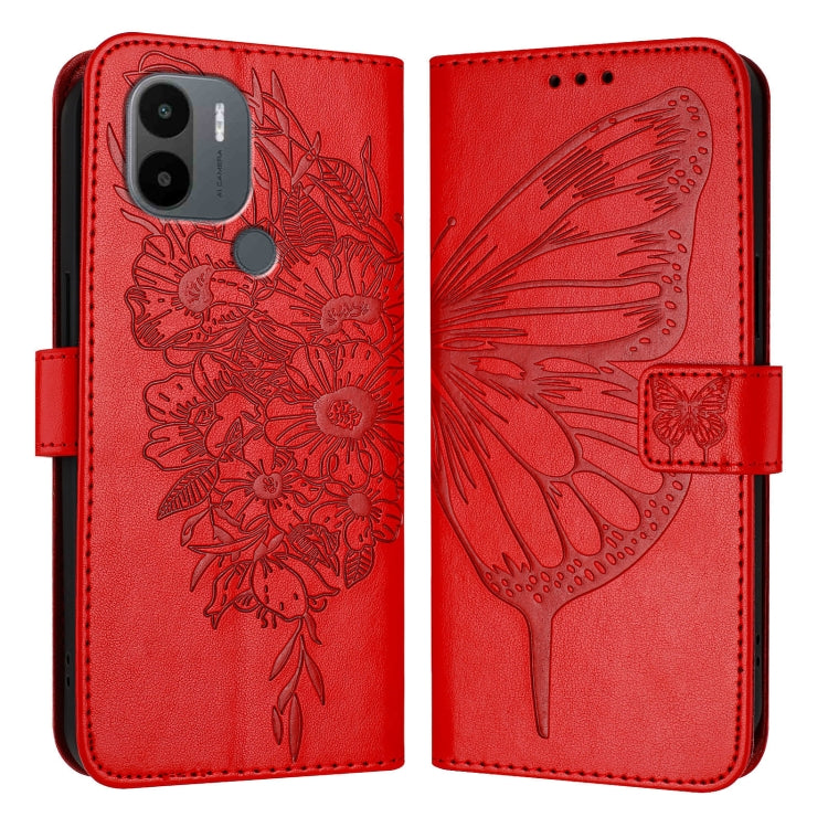 Embossed Butterfly Leather Phone Case, For Xiaomi Poco F5/Redmi Note 12 Turbo 5G, For Xiaomi Poco F5 Pro/Redmi K60/K60 Pro, For Xiaomi Poco C51 / Poco C50 4G, For Xiaomi 13 Ultra, For Xiaomi Civi 3 5G, For Xiaomi Poco X4 NFC