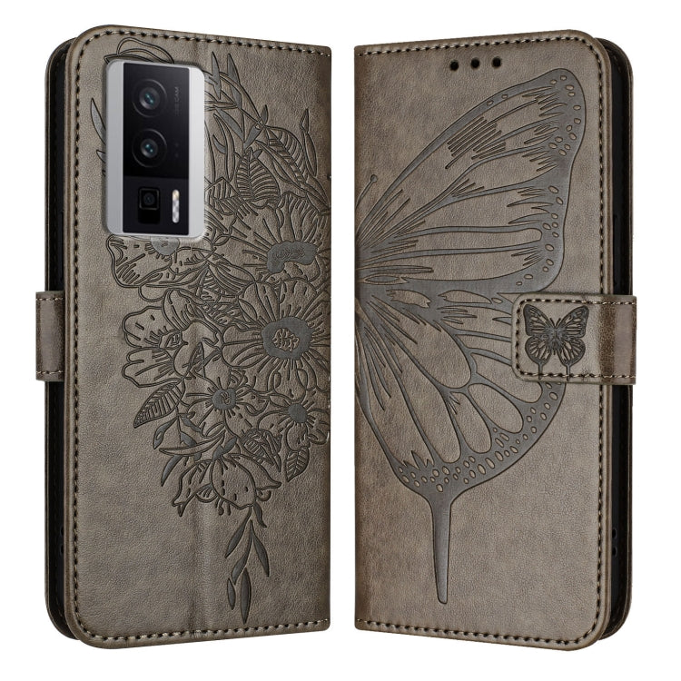 Embossed Butterfly Leather Phone Case, For Xiaomi Poco F5/Redmi Note 12 Turbo 5G, For Xiaomi Poco F5 Pro/Redmi K60/K60 Pro, For Xiaomi Poco C51 / Poco C50 4G, For Xiaomi 13 Ultra, For Xiaomi Civi 3 5G, For Xiaomi Poco X4 NFC