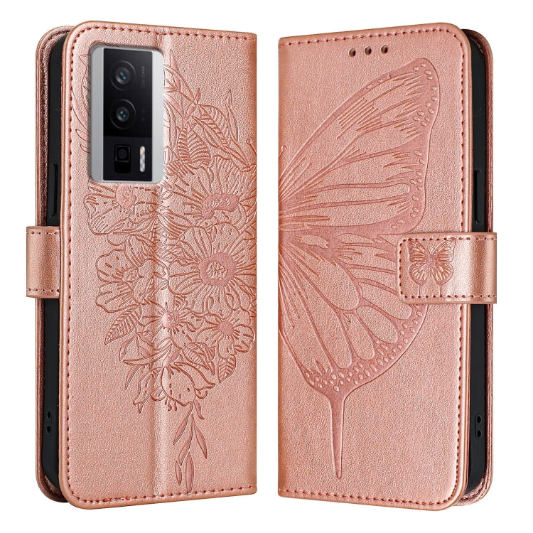 Embossed Butterfly Leather Phone Case, For Xiaomi Poco F5/Redmi Note 12 Turbo 5G, For Xiaomi Poco F5 Pro/Redmi K60/K60 Pro, For Xiaomi Poco C51 / Poco C50 4G, For Xiaomi 13 Ultra, For Xiaomi Civi 3 5G, For Xiaomi Poco X4 NFC