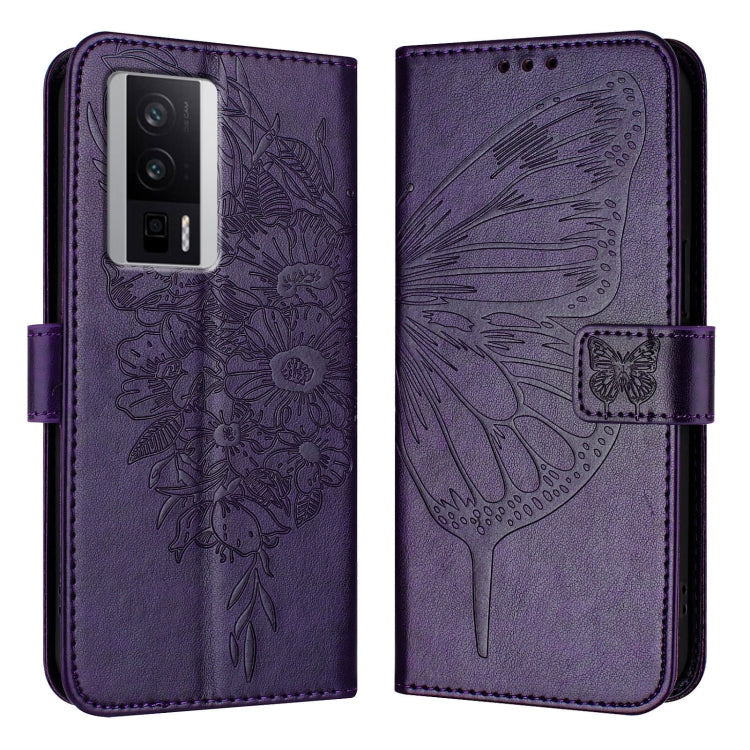 Embossed Butterfly Leather Phone Case, For Xiaomi Poco F5/Redmi Note 12 Turbo 5G, For Xiaomi Poco F5 Pro/Redmi K60/K60 Pro, For Xiaomi Poco C51 / Poco C50 4G, For Xiaomi 13 Ultra, For Xiaomi Civi 3 5G, For Xiaomi Poco X4 NFC