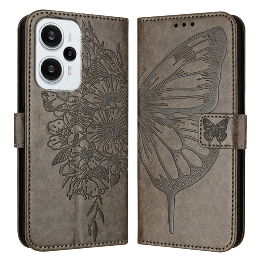 Embossed Butterfly Leather Phone Case, For Xiaomi Poco F5/Redmi Note 12 Turbo 5G, For Xiaomi Poco F5 Pro/Redmi K60/K60 Pro, For Xiaomi Poco C51 / Poco C50 4G, For Xiaomi 13 Ultra, For Xiaomi Civi 3 5G, For Xiaomi Poco X4 NFC
