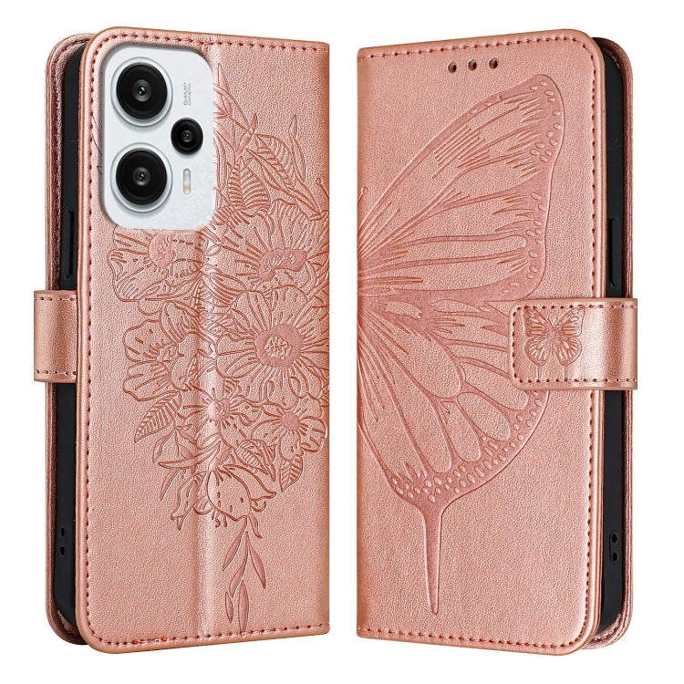 Embossed Butterfly Leather Phone Case, For Xiaomi Poco F5/Redmi Note 12 Turbo 5G, For Xiaomi Poco F5 Pro/Redmi K60/K60 Pro, For Xiaomi Poco C51 / Poco C50 4G, For Xiaomi 13 Ultra, For Xiaomi Civi 3 5G, For Xiaomi Poco X4 NFC
