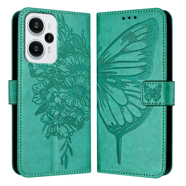 Embossed Butterfly Leather Phone Case, For Xiaomi Poco F5/Redmi Note 12 Turbo 5G, For Xiaomi Poco F5 Pro/Redmi K60/K60 Pro, For Xiaomi Poco C51 / Poco C50 4G, For Xiaomi 13 Ultra, For Xiaomi Civi 3 5G, For Xiaomi Poco X4 NFC