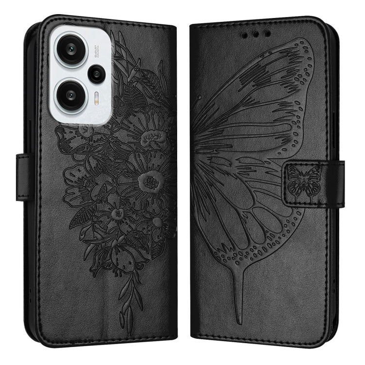 Embossed Butterfly Leather Phone Case, For Xiaomi Poco F5/Redmi Note 12 Turbo 5G, For Xiaomi Poco F5 Pro/Redmi K60/K60 Pro, For Xiaomi Poco C51 / Poco C50 4G, For Xiaomi 13 Ultra, For Xiaomi Civi 3 5G, For Xiaomi Poco X4 NFC