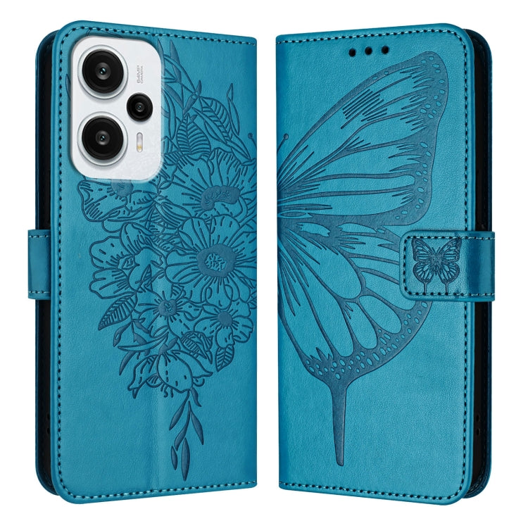 Embossed Butterfly Leather Phone Case, For Xiaomi Poco F5/Redmi Note 12 Turbo 5G, For Xiaomi Poco F5 Pro/Redmi K60/K60 Pro, For Xiaomi Poco C51 / Poco C50 4G, For Xiaomi 13 Ultra, For Xiaomi Civi 3 5G, For Xiaomi Poco X4 NFC