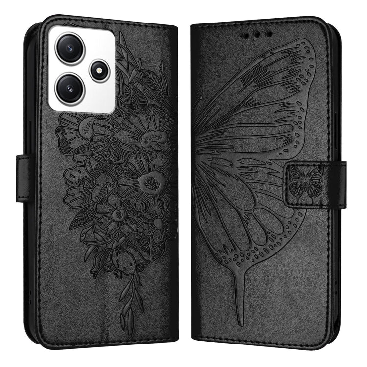 Embossed Butterfly Leather Phone Case, For Xiaomi Redmi 13C, For Xiaomi Redmi Note 13 Pro+ 5G, For Xiaomi Redmi Note 13 Pro 5G Global, For Xiaomi Poco M6 Pro 5G / Redmi 12 4G/5G, For Xiaomi Redmi K70 / K70 Pro, For Xiaomi 13T / 13T Pro Global