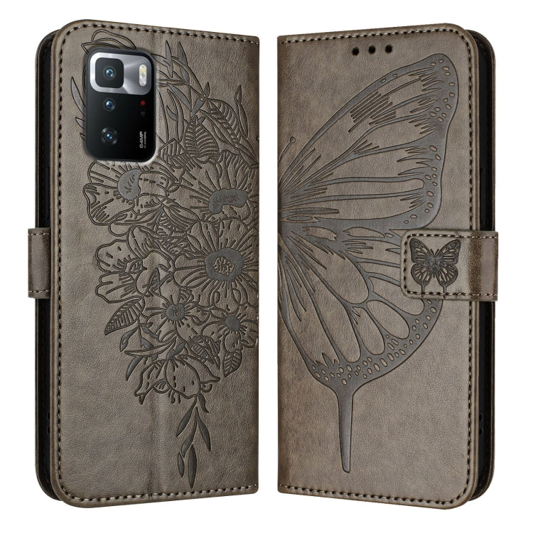 Embossed Butterfly Leather Phone Case, For Xiaomi Redmi Note 11 Pro+ 5G EU, For Xiaomi Civi 1S, For Xiaomi Poco X3 GT, For Xiaomi Mi 11 Ultra, For Xiaomi Mi 10T Lite 5G, For Xiaomi Redmi 8 / 8A