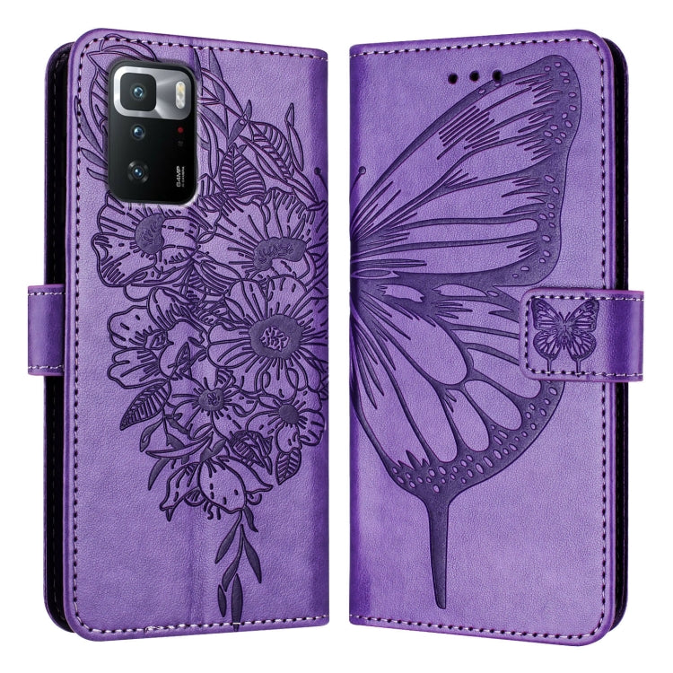 Embossed Butterfly Leather Phone Case, For Xiaomi Redmi Note 11 Pro+ 5G EU, For Xiaomi Civi 1S, For Xiaomi Poco X3 GT, For Xiaomi Mi 11 Ultra, For Xiaomi Mi 10T Lite 5G, For Xiaomi Redmi 8 / 8A