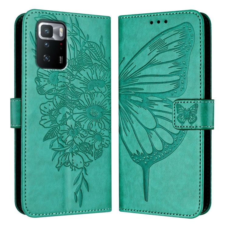 Embossed Butterfly Leather Phone Case, For Xiaomi Redmi Note 11 Pro+ 5G EU, For Xiaomi Civi 1S, For Xiaomi Poco X3 GT, For Xiaomi Mi 11 Ultra, For Xiaomi Mi 10T Lite 5G, For Xiaomi Redmi 8 / 8A
