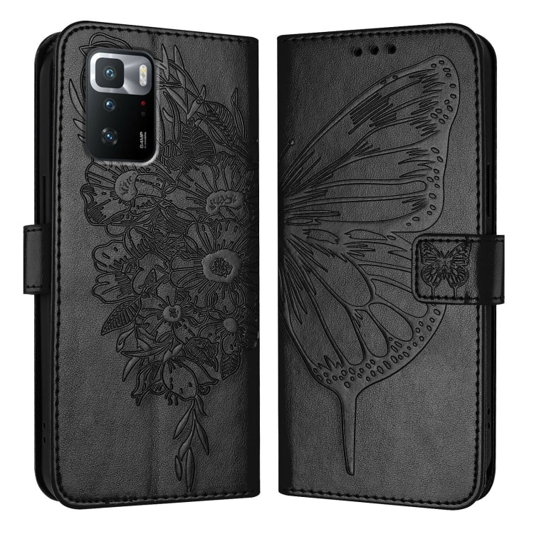 Embossed Butterfly Leather Phone Case, For Xiaomi Redmi Note 11 Pro+ 5G EU, For Xiaomi Civi 1S, For Xiaomi Poco X3 GT, For Xiaomi Mi 11 Ultra, For Xiaomi Mi 10T Lite 5G, For Xiaomi Redmi 8 / 8A