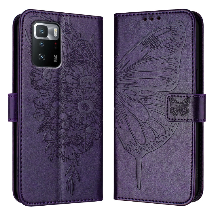Embossed Butterfly Leather Phone Case, For Xiaomi Redmi Note 11 Pro+ 5G EU, For Xiaomi Civi 1S, For Xiaomi Poco X3 GT, For Xiaomi Mi 11 Ultra, For Xiaomi Mi 10T Lite 5G, For Xiaomi Redmi 8 / 8A