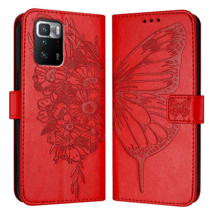 Embossed Butterfly Leather Phone Case, For Xiaomi Redmi Note 11 Pro+ 5G EU, For Xiaomi Civi 1S, For Xiaomi Poco X3 GT, For Xiaomi Mi 11 Ultra, For Xiaomi Mi 10T Lite 5G, For Xiaomi Redmi 8 / 8A