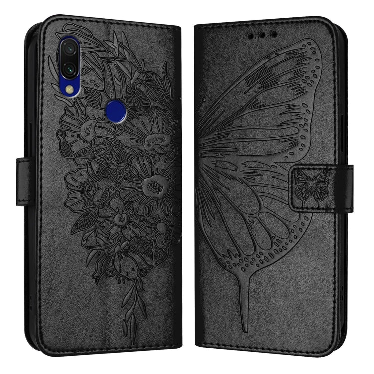 Embossed Butterfly Leather Phone Case, For Xiaomi Mi CC9 / Mi 9 Lite, For Xiaomi Redmi Note 8, For Xiaomi Redmi Note 8 Pro, For Xiaomi Mi CC9e / Mi A3, For Xiaomi Redmi Note 7/Note 7S/Note 7 Pro, For Xiaomi Redmi 7