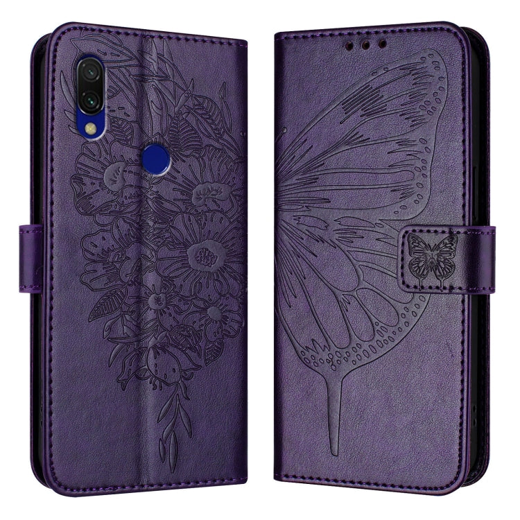 Embossed Butterfly Leather Phone Case, For Xiaomi Mi CC9 / Mi 9 Lite, For Xiaomi Redmi Note 8, For Xiaomi Redmi Note 8 Pro, For Xiaomi Mi CC9e / Mi A3, For Xiaomi Redmi Note 7/Note 7S/Note 7 Pro, For Xiaomi Redmi 7