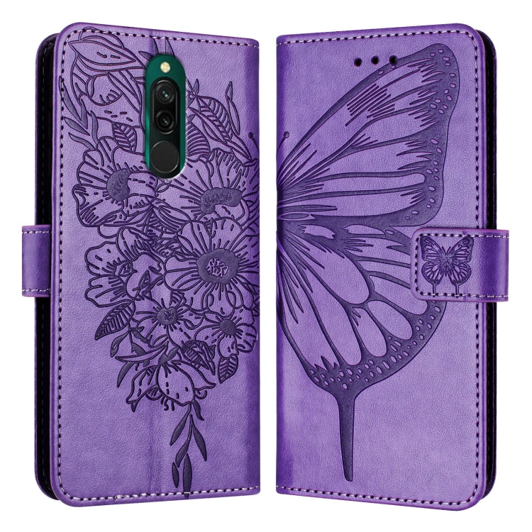 Embossed Butterfly Leather Phone Case, For Xiaomi Redmi Note 11 Pro+ 5G EU, For Xiaomi Civi 1S, For Xiaomi Poco X3 GT, For Xiaomi Mi 11 Ultra, For Xiaomi Mi 10T Lite 5G, For Xiaomi Redmi 8 / 8A