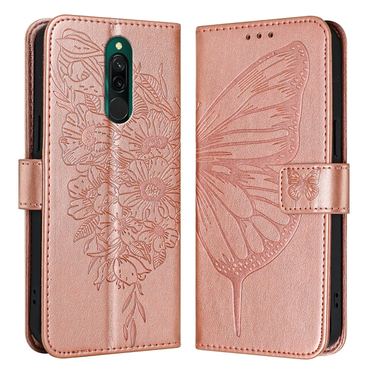 Embossed Butterfly Leather Phone Case, For Xiaomi Redmi Note 11 Pro+ 5G EU, For Xiaomi Civi 1S, For Xiaomi Poco X3 GT, For Xiaomi Mi 11 Ultra, For Xiaomi Mi 10T Lite 5G, For Xiaomi Redmi 8 / 8A