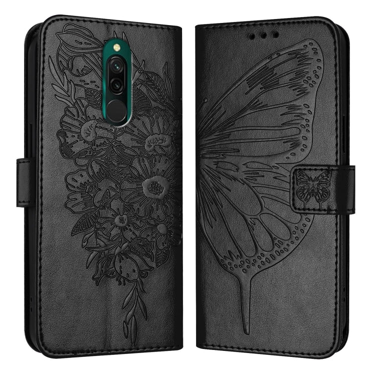 Embossed Butterfly Leather Phone Case, For Xiaomi Redmi Note 11 Pro+ 5G EU, For Xiaomi Civi 1S, For Xiaomi Poco X3 GT, For Xiaomi Mi 11 Ultra, For Xiaomi Mi 10T Lite 5G, For Xiaomi Redmi 8 / 8A