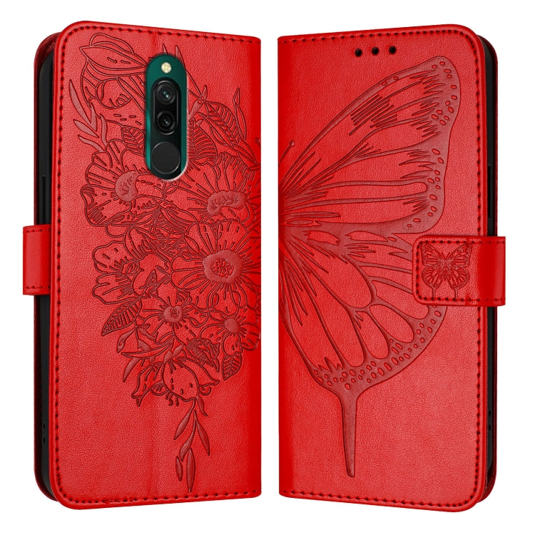 Embossed Butterfly Leather Phone Case, For Xiaomi Redmi Note 11 Pro+ 5G EU, For Xiaomi Civi 1S, For Xiaomi Poco X3 GT, For Xiaomi Mi 11 Ultra, For Xiaomi Mi 10T Lite 5G, For Xiaomi Redmi 8 / 8A