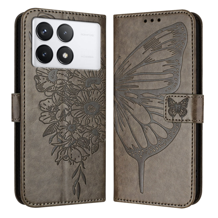 Embossed Butterfly Leather Phone Case, For Xiaomi Redmi 13C, For Xiaomi Redmi Note 13 Pro+ 5G, For Xiaomi Redmi Note 13 Pro 5G Global, For Xiaomi Poco M6 Pro 5G / Redmi 12 4G/5G, For Xiaomi Redmi K70 / K70 Pro, For Xiaomi 13T / 13T Pro Global