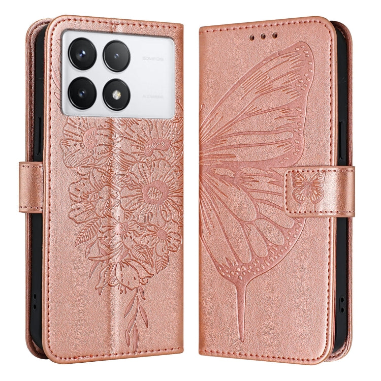 Embossed Butterfly Leather Phone Case, For Xiaomi Redmi 13C, For Xiaomi Redmi Note 13 Pro+ 5G, For Xiaomi Redmi Note 13 Pro 5G Global, For Xiaomi Poco M6 Pro 5G / Redmi 12 4G/5G, For Xiaomi Redmi K70 / K70 Pro, For Xiaomi 13T / 13T Pro Global