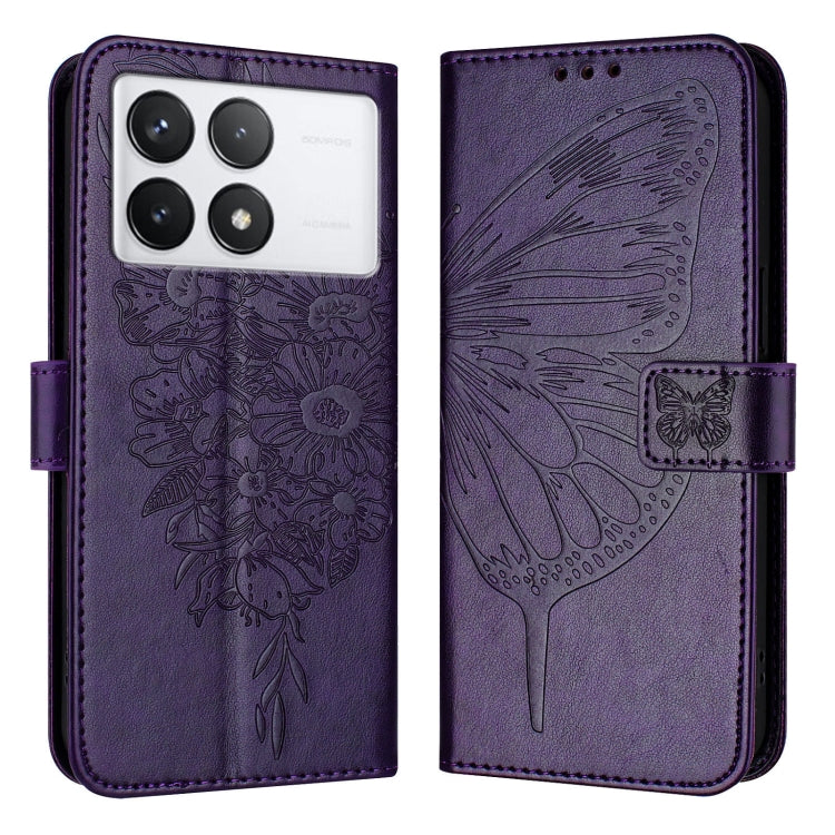 Embossed Butterfly Leather Phone Case, For Xiaomi Redmi 13C, For Xiaomi Redmi Note 13 Pro+ 5G, For Xiaomi Redmi Note 13 Pro 5G Global, For Xiaomi Poco M6 Pro 5G / Redmi 12 4G/5G, For Xiaomi Redmi K70 / K70 Pro, For Xiaomi 13T / 13T Pro Global