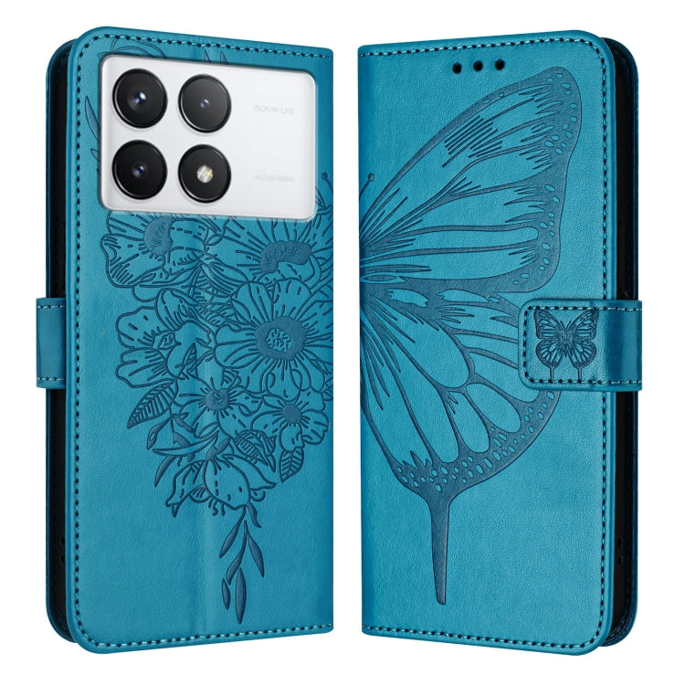 Embossed Butterfly Leather Phone Case, For Xiaomi Redmi 13C, For Xiaomi Redmi Note 13 Pro+ 5G, For Xiaomi Redmi Note 13 Pro 5G Global, For Xiaomi Poco M6 Pro 5G / Redmi 12 4G/5G, For Xiaomi Redmi K70 / K70 Pro, For Xiaomi 13T / 13T Pro Global