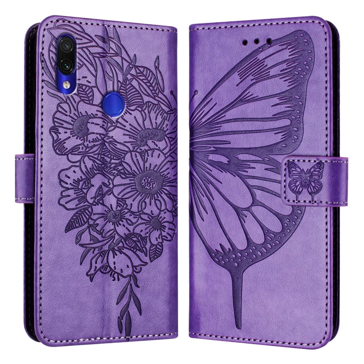 Embossed Butterfly Leather Phone Case, For Xiaomi Mi CC9 / Mi 9 Lite, For Xiaomi Redmi Note 8, For Xiaomi Redmi Note 8 Pro, For Xiaomi Mi CC9e / Mi A3, For Xiaomi Redmi Note 7/Note 7S/Note 7 Pro, For Xiaomi Redmi 7