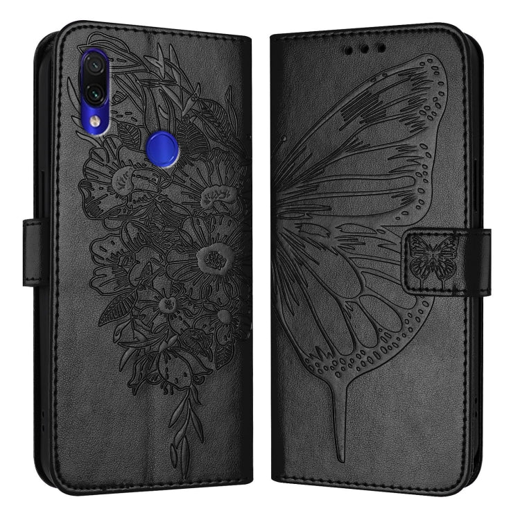 Embossed Butterfly Leather Phone Case, For Xiaomi Mi CC9 / Mi 9 Lite, For Xiaomi Redmi Note 8, For Xiaomi Redmi Note 8 Pro, For Xiaomi Mi CC9e / Mi A3, For Xiaomi Redmi Note 7/Note 7S/Note 7 Pro, For Xiaomi Redmi 7