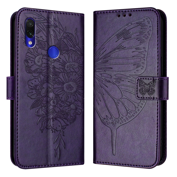 Embossed Butterfly Leather Phone Case, For Xiaomi Mi CC9 / Mi 9 Lite, For Xiaomi Redmi Note 8, For Xiaomi Redmi Note 8 Pro, For Xiaomi Mi CC9e / Mi A3, For Xiaomi Redmi Note 7/Note 7S/Note 7 Pro, For Xiaomi Redmi 7